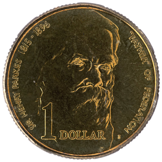 1996 $1 Coin - 100th Anniversary of the Death of Sir Henry Parkes - 'S' Mintmark