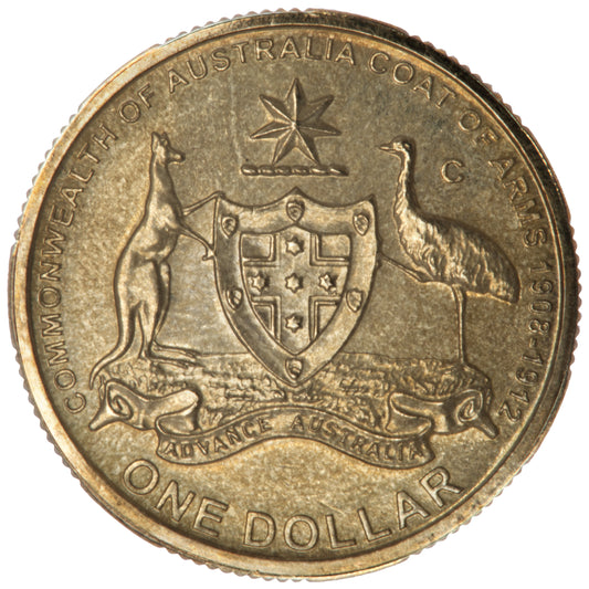 2008 $1 Coin - 100th Anniversary of the Original Coat of Arms 'C' Canberra Mintmark
