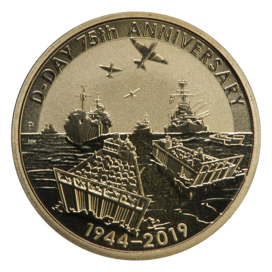 2019 $1 Coin (Tuvalu) - D-Day 75th Anniversary
