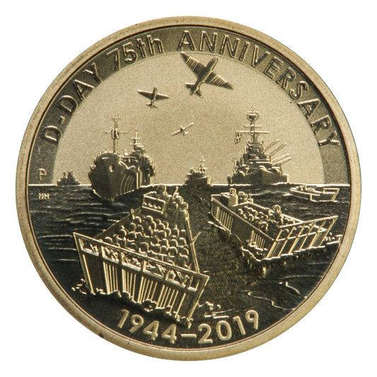 2019 $1 Coin (Tuvalu) - D-Day 75th Anniversary