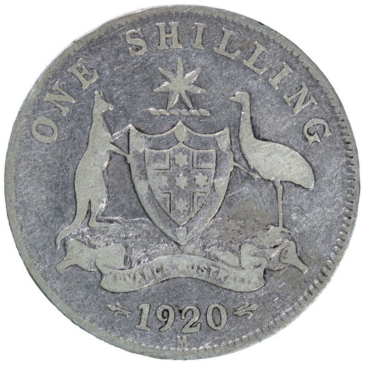 1920 'M' Australian Shilling