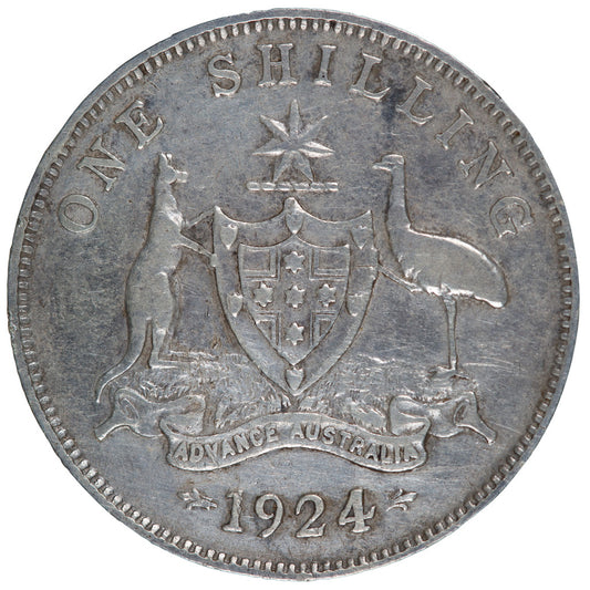 1924 Australian Shilling - Very Good