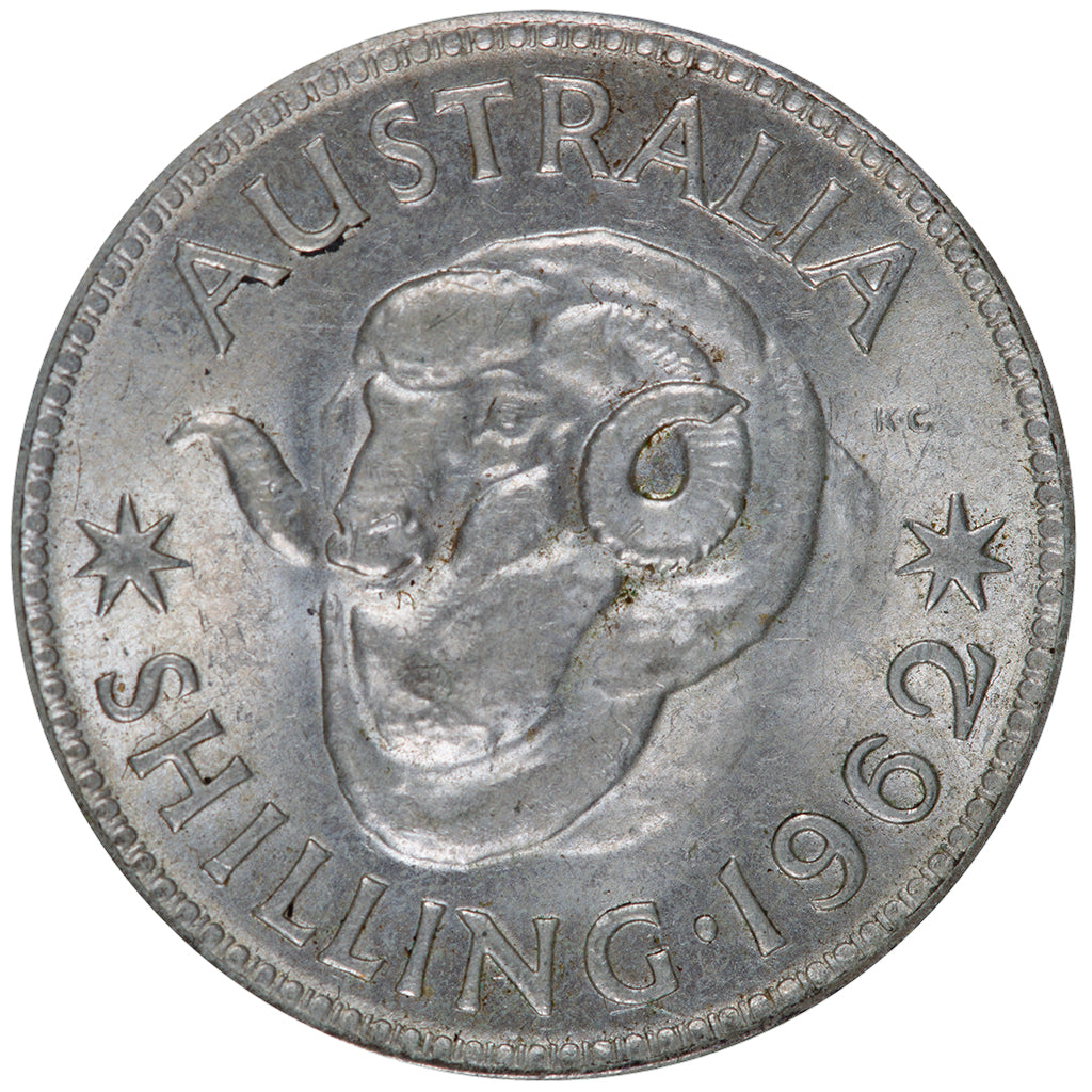 1962 Australian Shilling - About Uncirculated