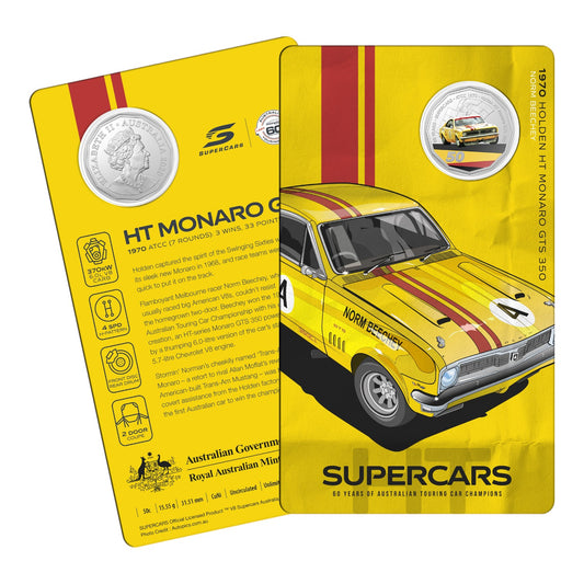 2020 50c - 1970 Holden HT Monaro GTS 350 - 60 Years of Supercars