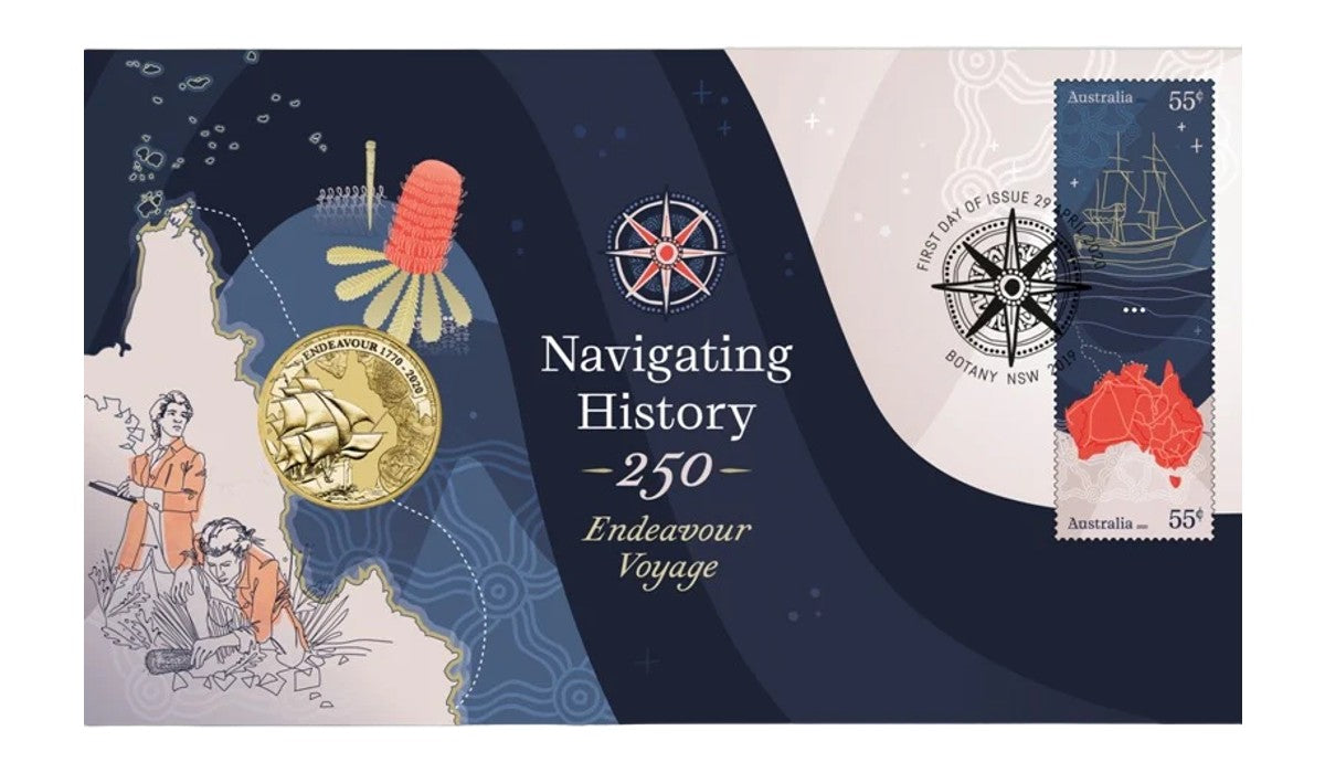 2020 Perth Mint PNC - Navigating History - Endeavour Voyage 2020