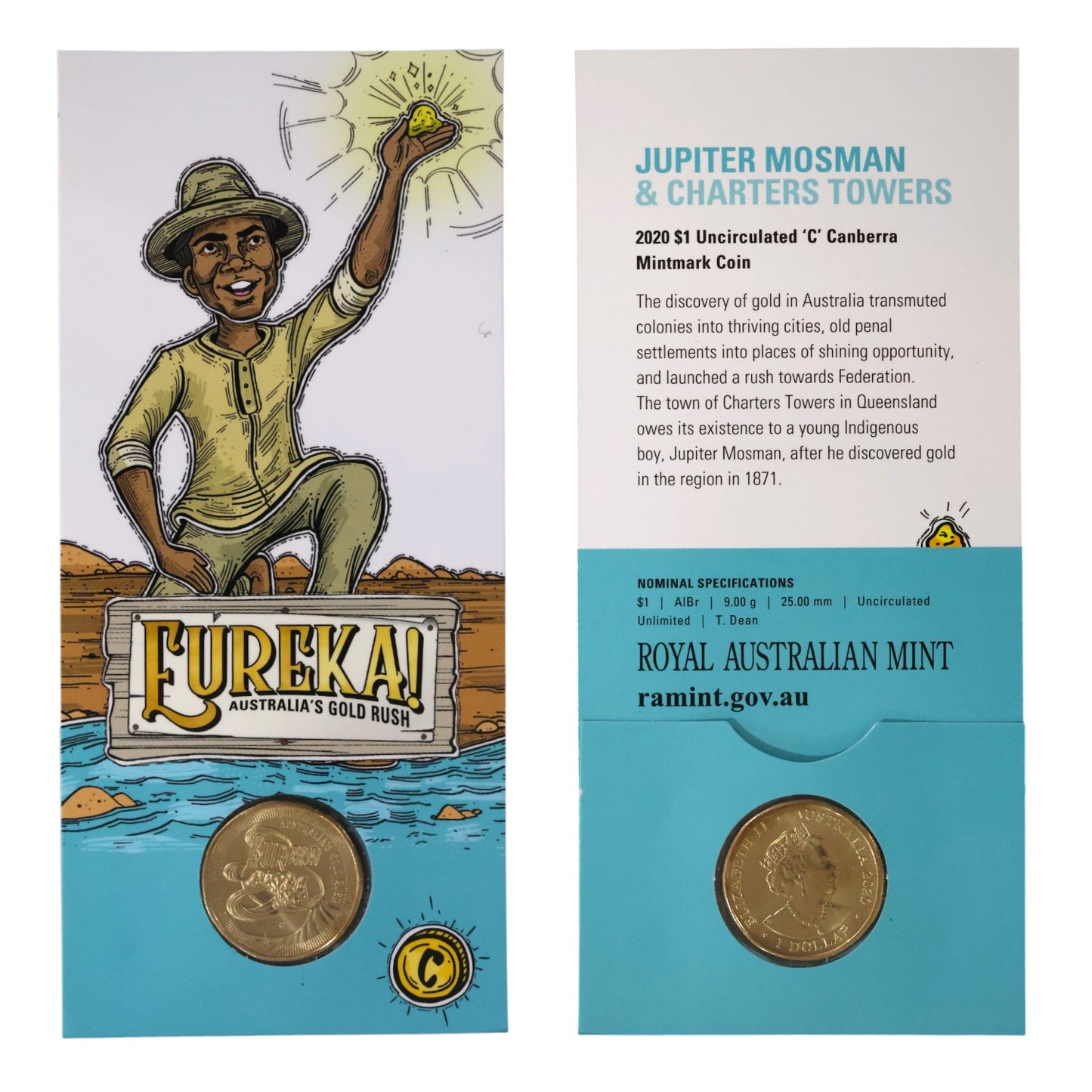 2020 $1 Uncirculated Coin - Australia's Gold Rush: 'C' Mintmark Series