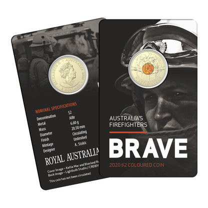 2020 $2 Coin - Brave - Australia's Firefighters - Uncirculated Coin Pack