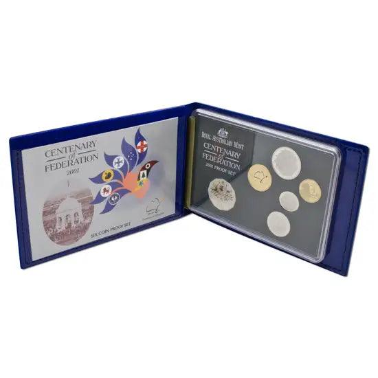 2001 Royal Australian Mint Proof Coin Set - The Centenary of Federation - Loose Change Coins