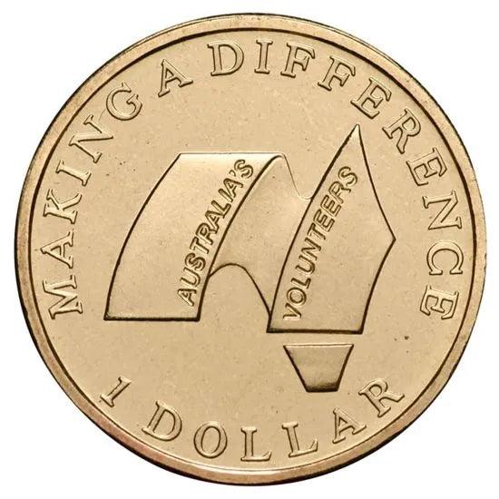 2003 Australian $1 Coin - Australia’s Volunteers - Low Mintage - Uncirculated - Loose Change Coins