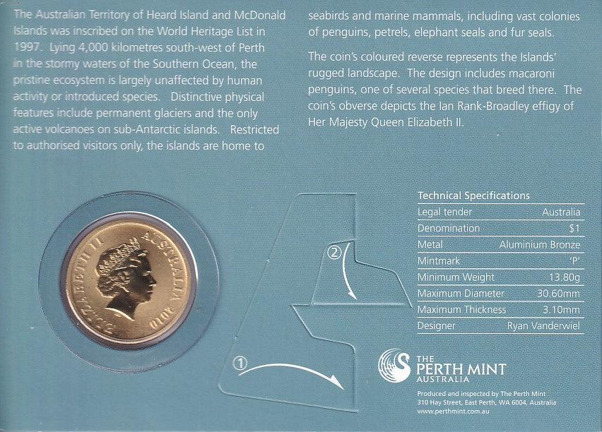 2010 $1 Celebrate Australia - Heard Island & McDonald Islands - Loose Change Coins