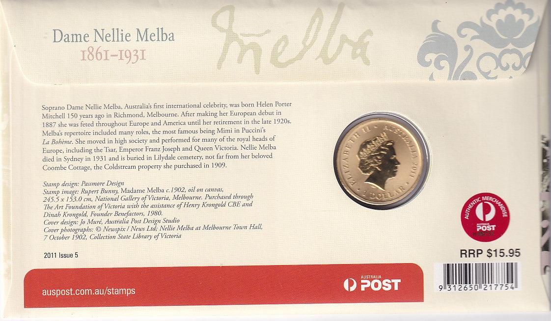 2011 Perth Mint PNC - Dame Nellie Melba