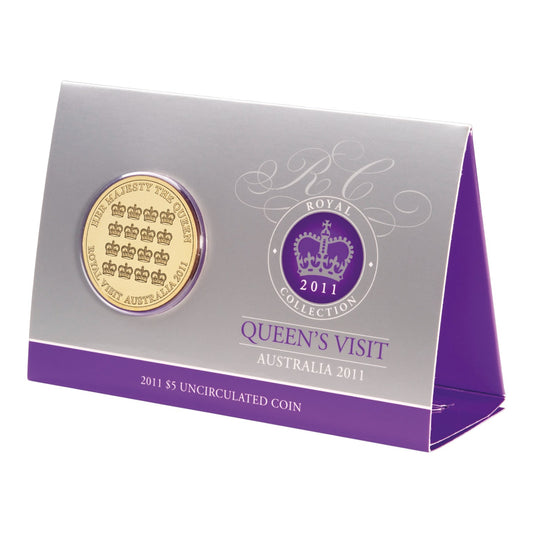 2011 $5 Coin - The Queens Visit (Includes CHOGM $1 Coin)