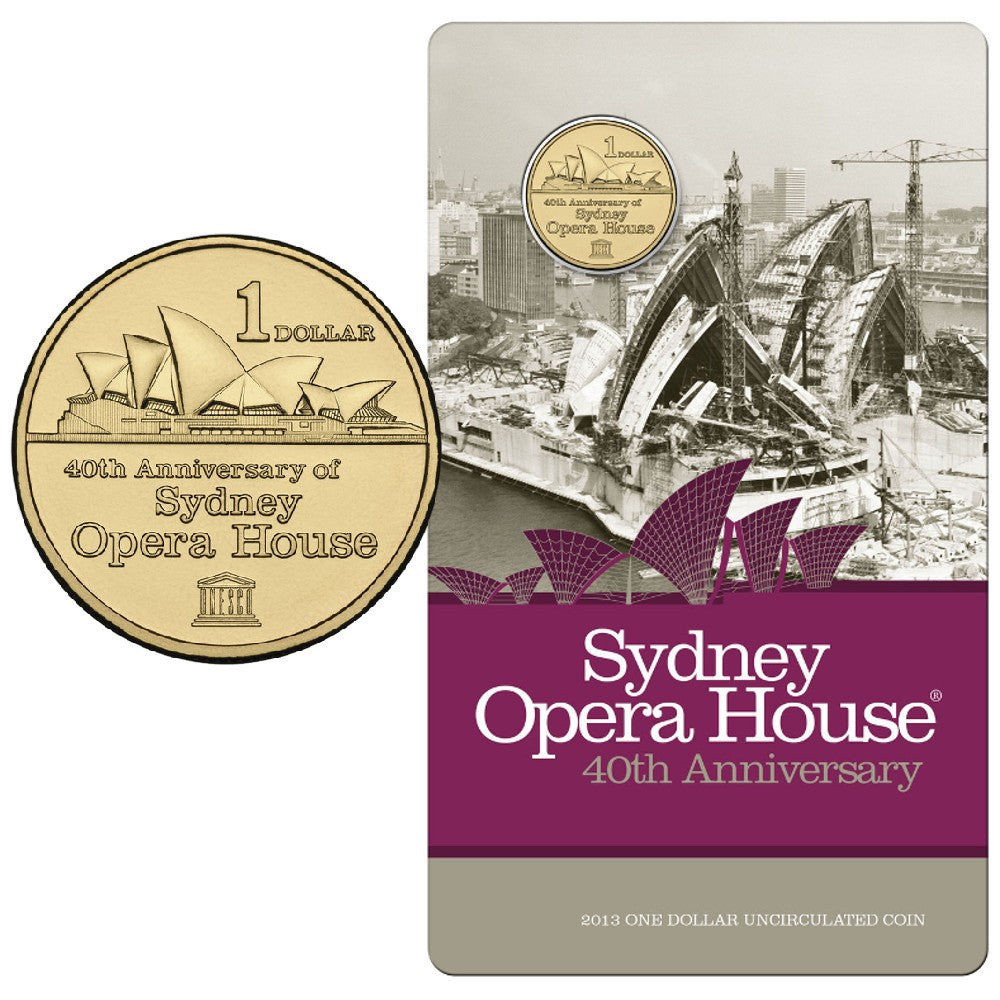 2013 $1 Coin - 40th Anniversary of The Sydney Opera House