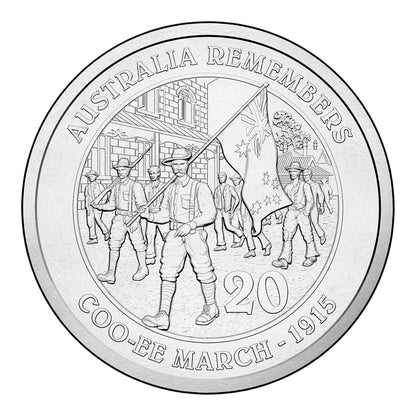 2015 20c Uncirculated Coin - Australia Remembers: Coo-ee March