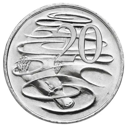 2016 Australian 20 cent coin - 50th Anniversary of Decimal Currency - Uncirculated from Royal Australian Mint Roll - Loose Change Coins