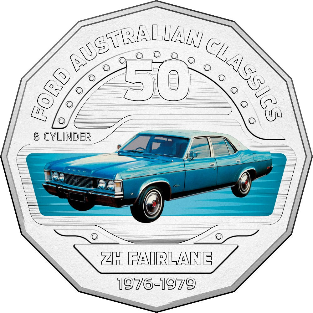 2017 50c Uncirculated Coin - Ford Australian Heritage - 1976 ZH Fairlane Marquis