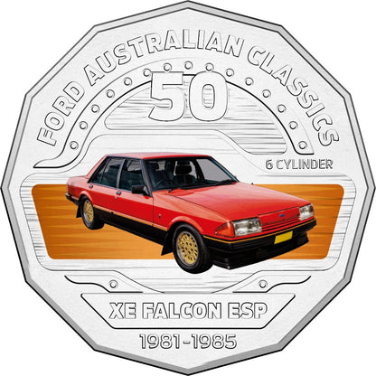 2017 50c Uncirculated Coin - Ford Australian Heritage - 1982 XE Falcon ESP