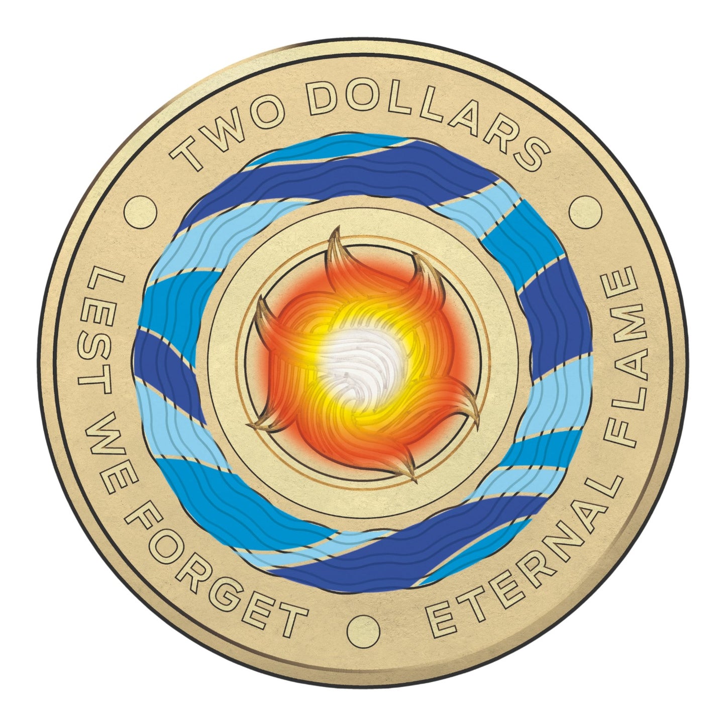 2018 $2 AlBr C Mintmark Coin - Lest We Forget - Eternal Flame