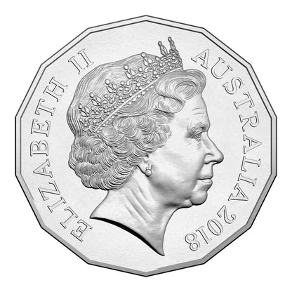 2018 50c Coin - Year of the Dog - Tetra-Decagon Series