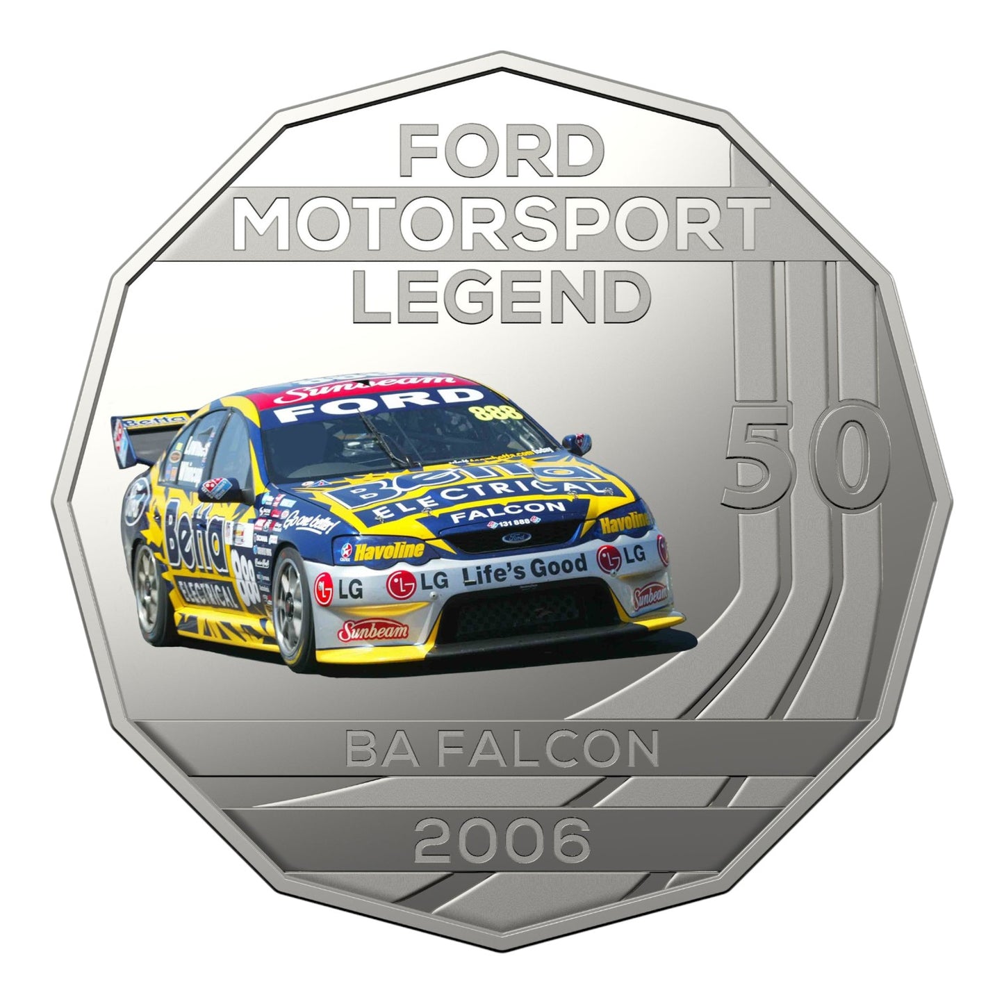 2018 50c Coin - Ford High Octane - 2006 BA Falcon