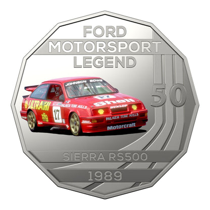 2018 50c Coin - Ford High Octane - 1989 Sierra RS500 Cosworth