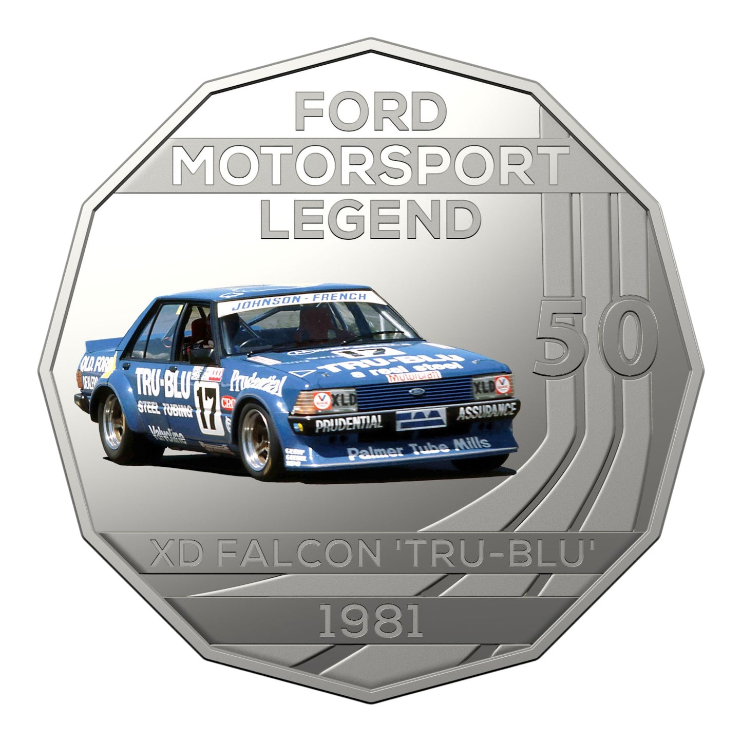 2018 50c Coin - Ford High Octane - 1981 XD Falcon Tru-Blu