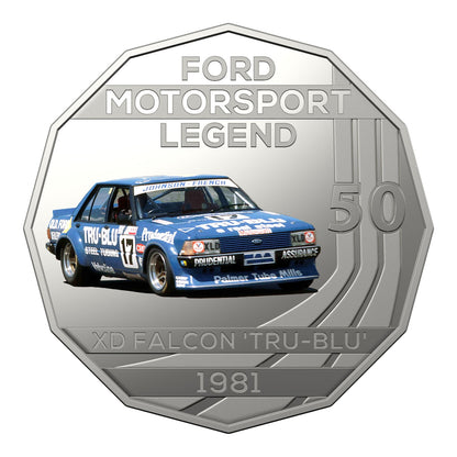 2018 50c Coin - Ford High Octane - 1981 XD Falcon Tru-Blu