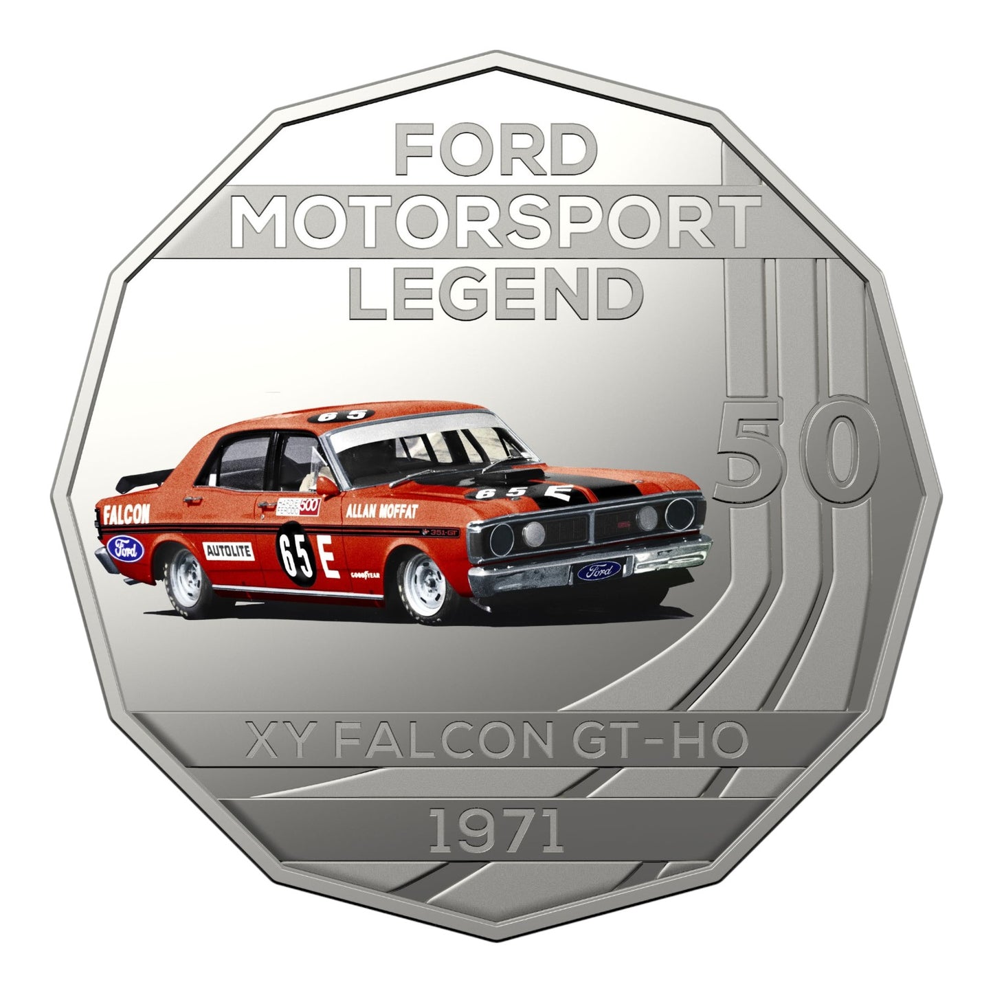2018 50c Coin - Ford High Octane - 1971 XY Falcon GT-HO Phase III
