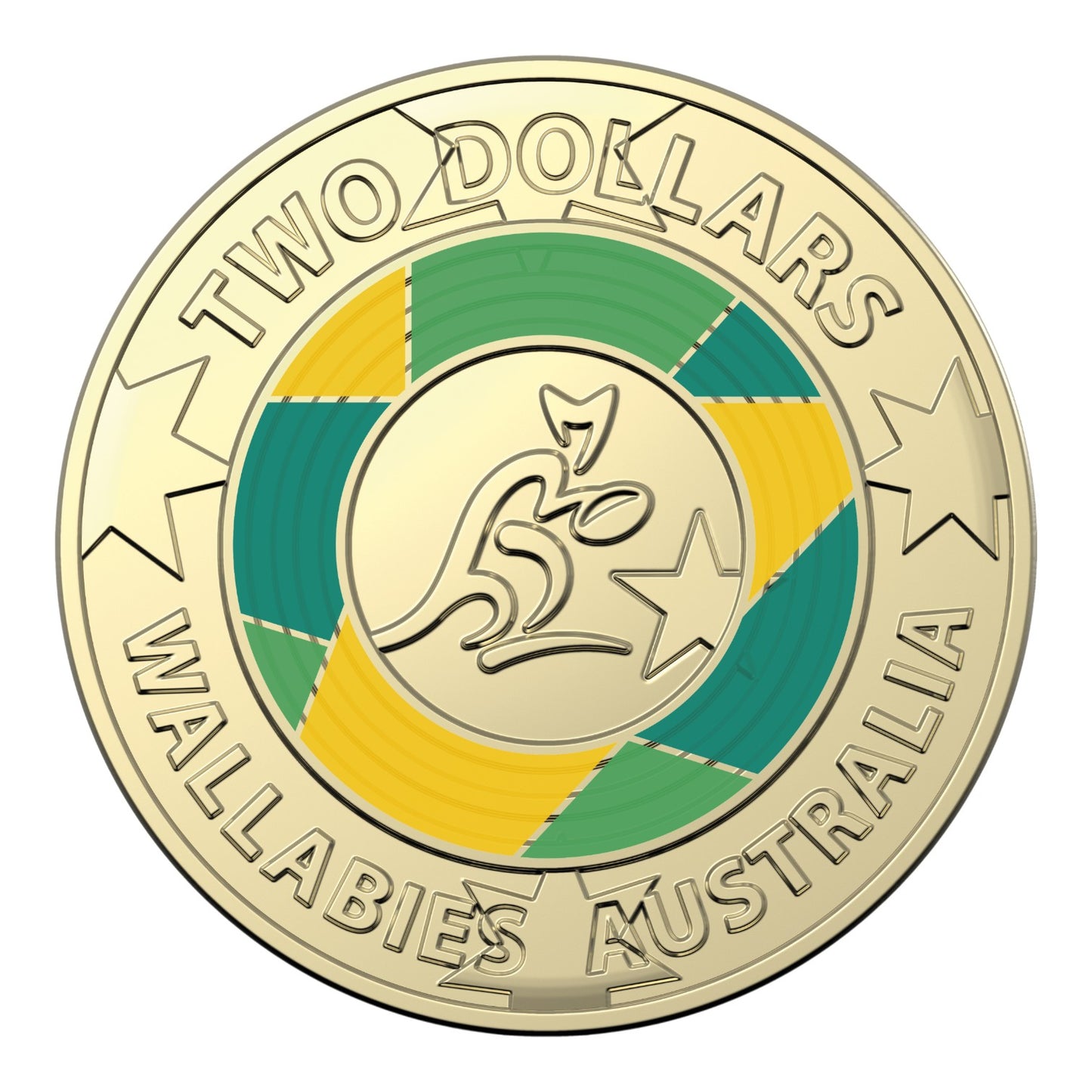 2019 $2 Coin - Rugby World Cup - The Wallabies