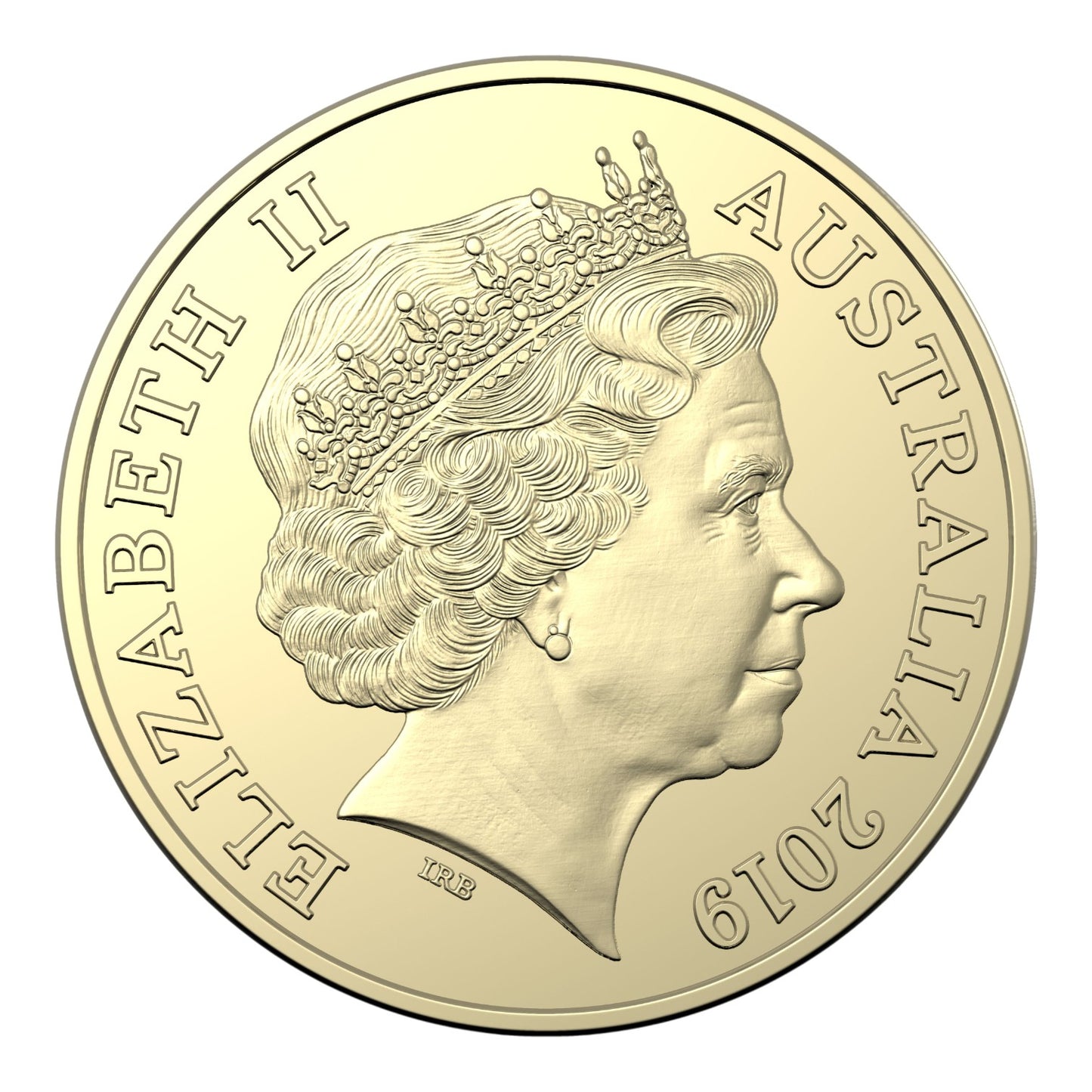 2019 $2 AlBr Coloured Coin In Card 'C' Mintmark - Police Remembrance