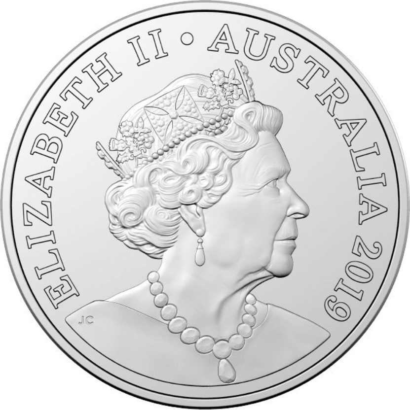 2019 Australian 5 Cent Coin - Jody Clark Obverse - Uncirculated from a Security Bag