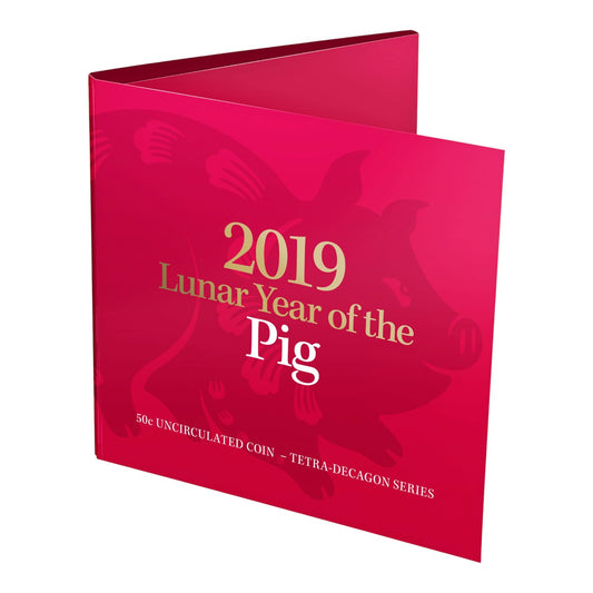 2019 50c Coin - Year of the Pig - Tetra-Decagon Series