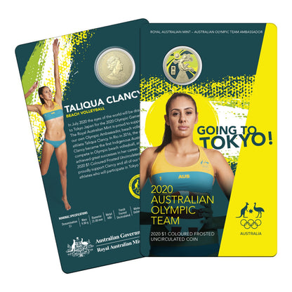 2020 $1 Frosted Uncirculated Coin - Tokyo Olympics Australian Olympic Team Ambassador