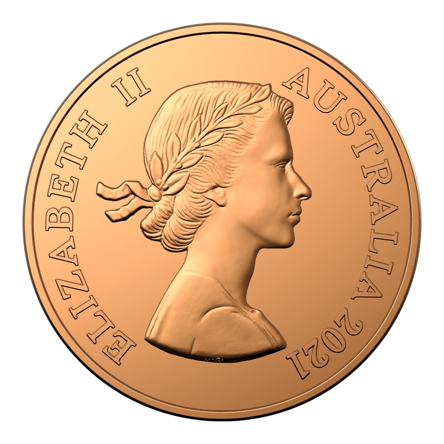 2021 $1 Copper Uncirculated Two Coin Set - Australian Pennies 1911-1964