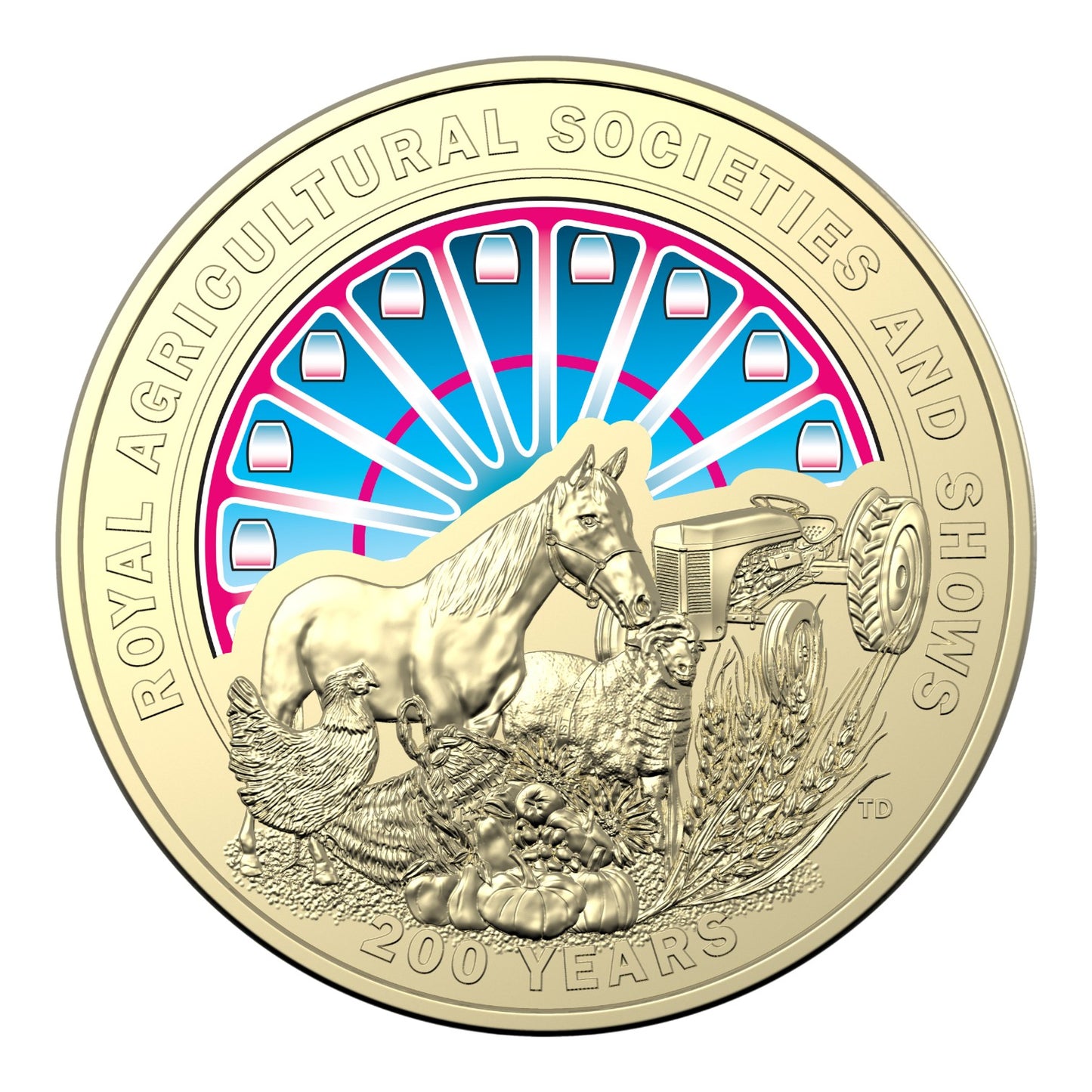 2022 $1 Coloured Uncirculated Coin - Bicentenary of the Royal Agricultural Society