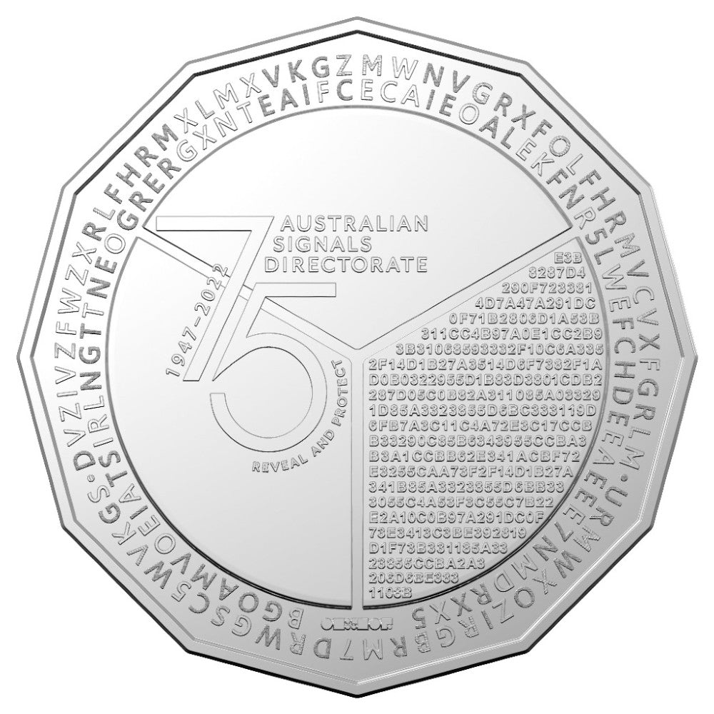 2022 50c Coin - 75th anniversary of the Australian Signals Directorate