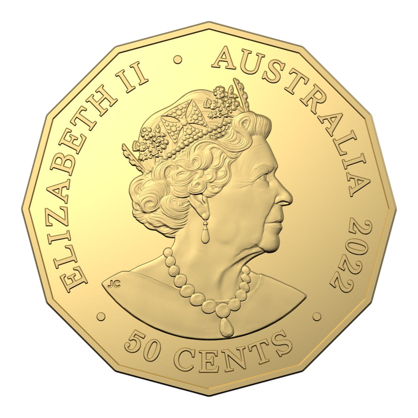 2022 Gold Plated 50c Coin - Commonwealth Games