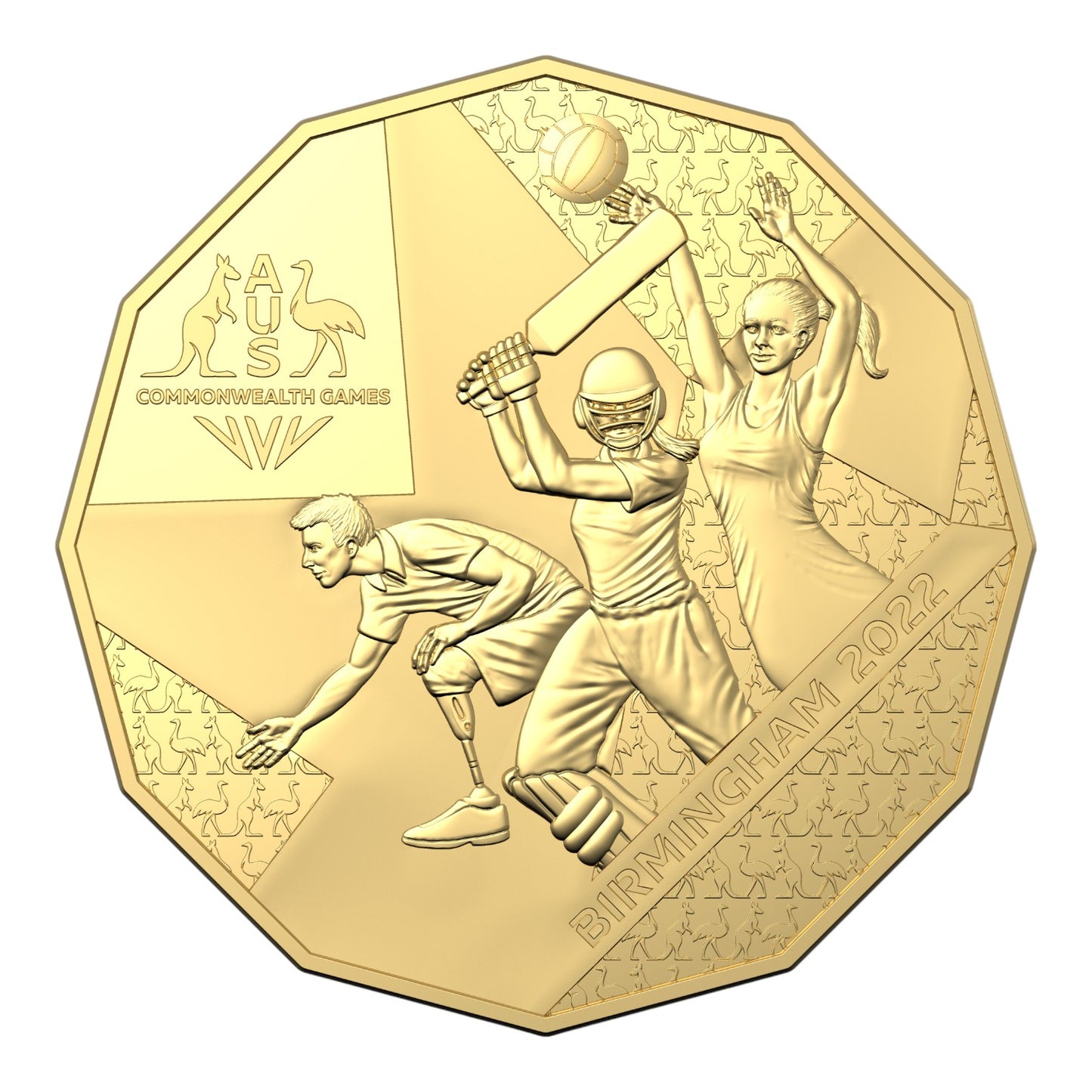 2022 Gold Plated 50c Coin - Commonwealth Games