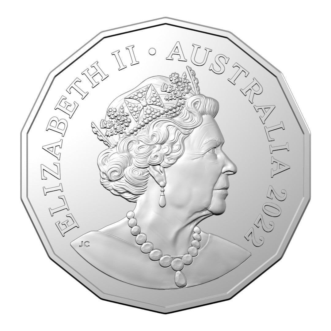 2022 50c CuNi Tetra-Decagon Uncirculated Coin - Year of the Tiger