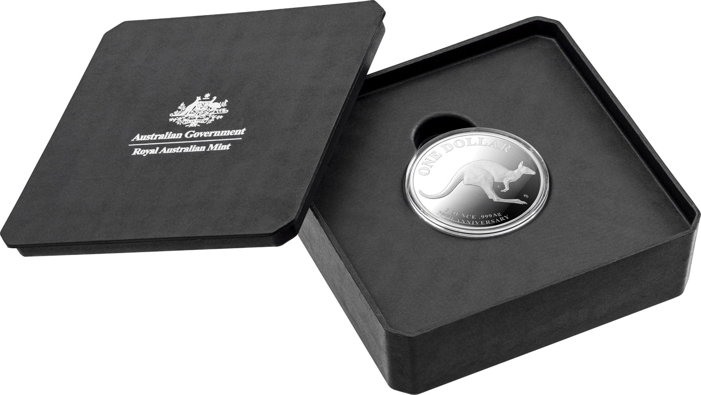 2023 $1 1oz Fine Silver 'C' Mintmark Proof Coin - 30th Anniversary of the Kangaroo series - Mob of Thirty - Loose Change Coins