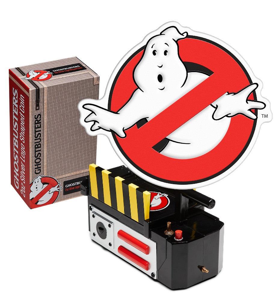 2023 Ghostbusters 2oz Silver Logo Shaped Coin - 40th anniversary of Ghostbusters - Loose Change Coins
