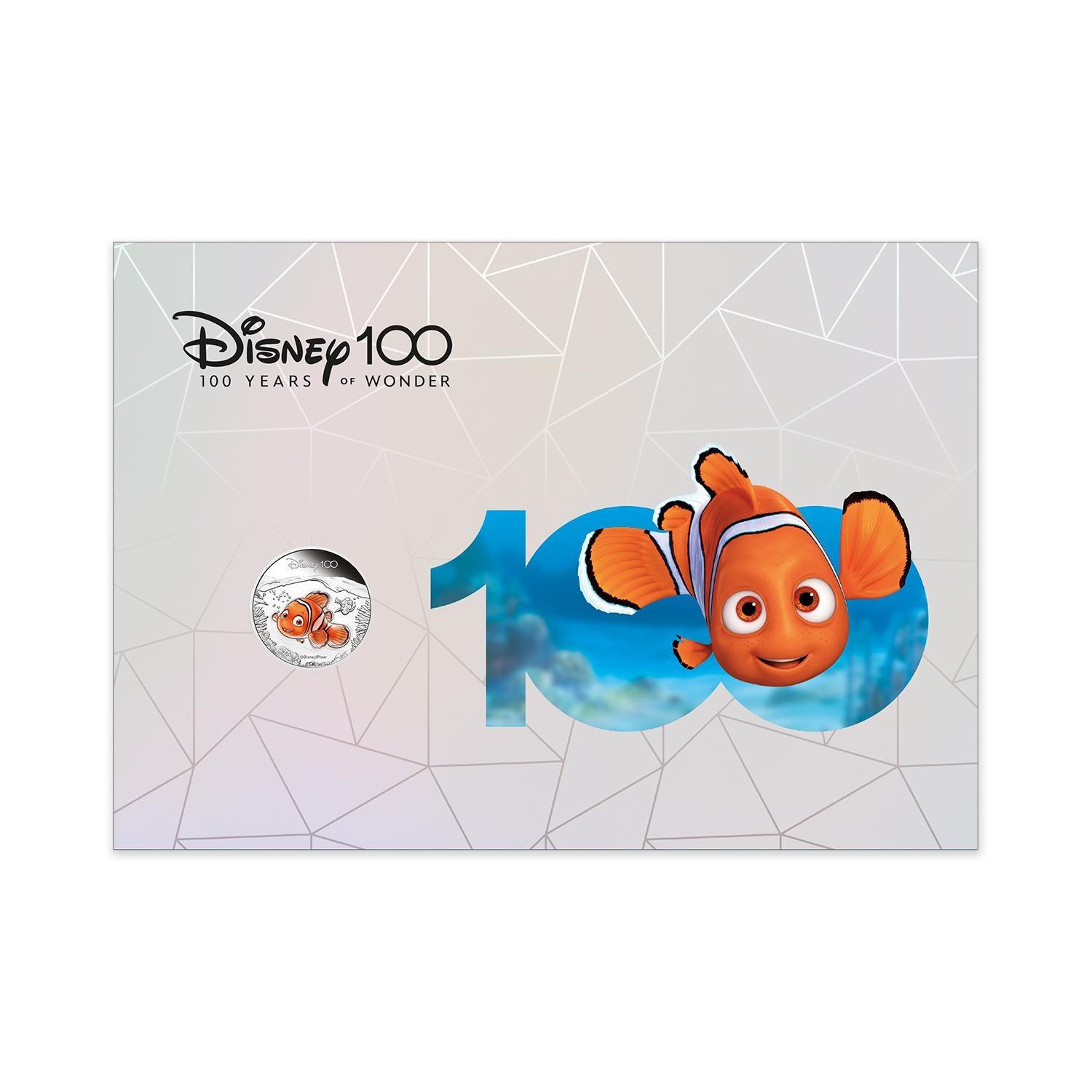 2023 Impressions - Disney 100 Years - Nemo Limited Edition Silver Proof Coin and Prestige Postal Numismatic Cover - Loose Change Coins