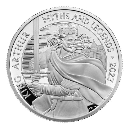2023 Myths and Legends King Arthur UK £2 1oz Silver Proof Coin - Loose Change Coins