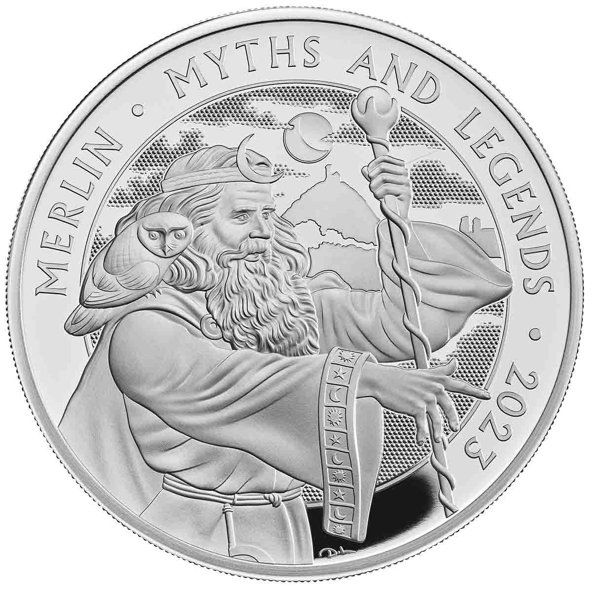 2023 Myths and Legends Merlin UK £2 1oz Silver Proof Coin - Loose Change Coins