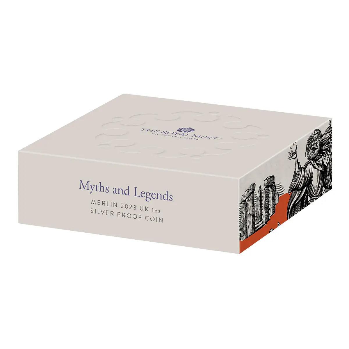 2023 Myths and Legends Merlin UK £2 1oz Silver Proof Coin - Loose Change Coins
