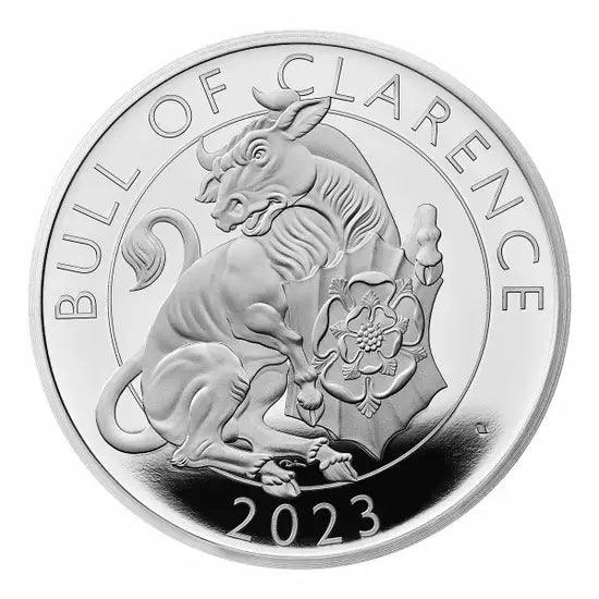 2023 Royal Tudor Beasts - The Bull Of Clarence £2 1oz Silver Proof Coin - Loose Change Coins