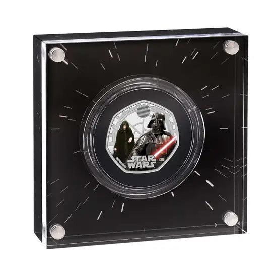 Star Wars Darth Vader and Emperor Palpatine 2023 50p Silver Proof Colour Coin - Loose Change Coins