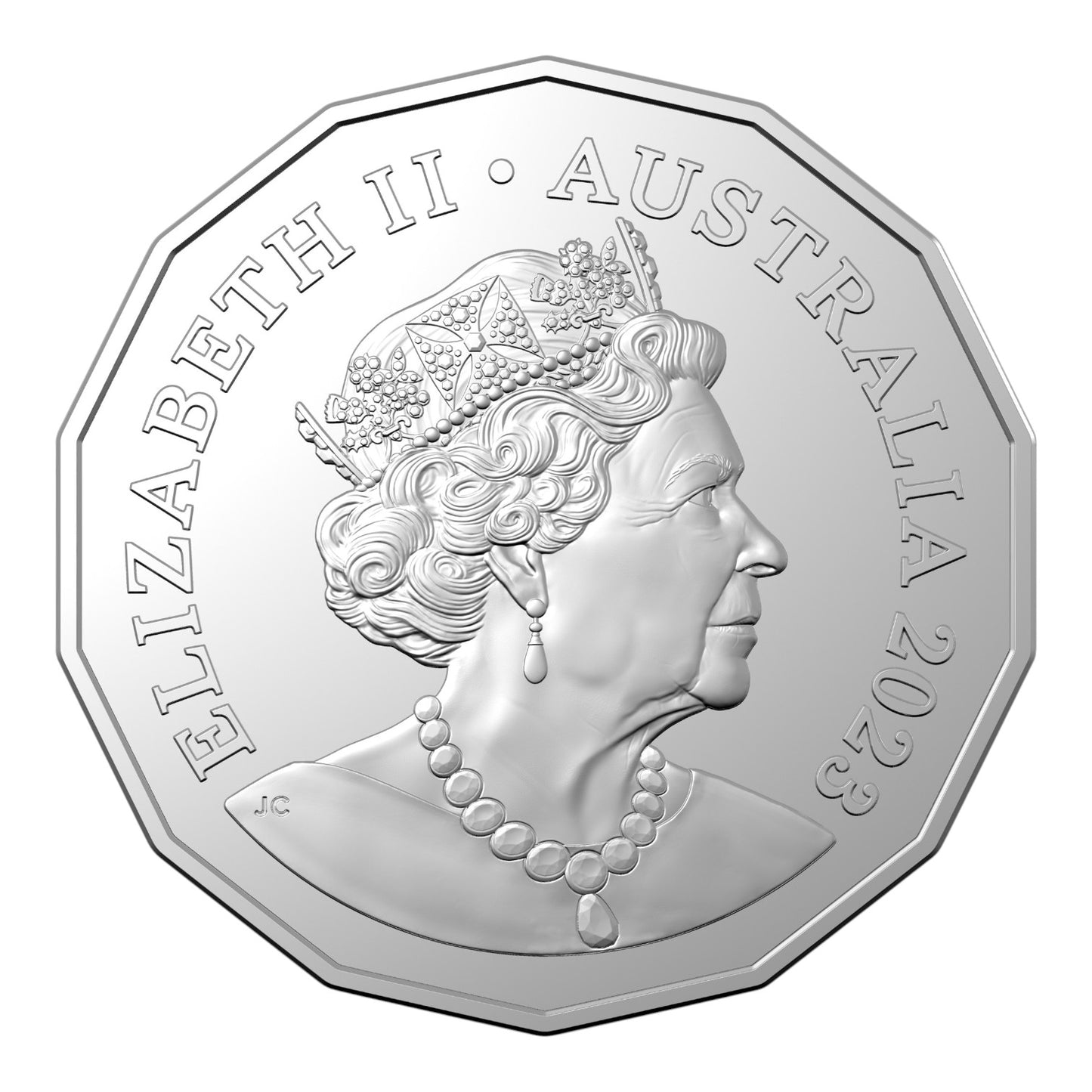 2023 50c Coin - Year of the Rabbit - Tetra Decagon Series