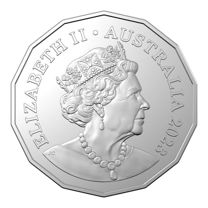 2023 50c Coin - Year of the Rabbit - Tetra Decagon Series