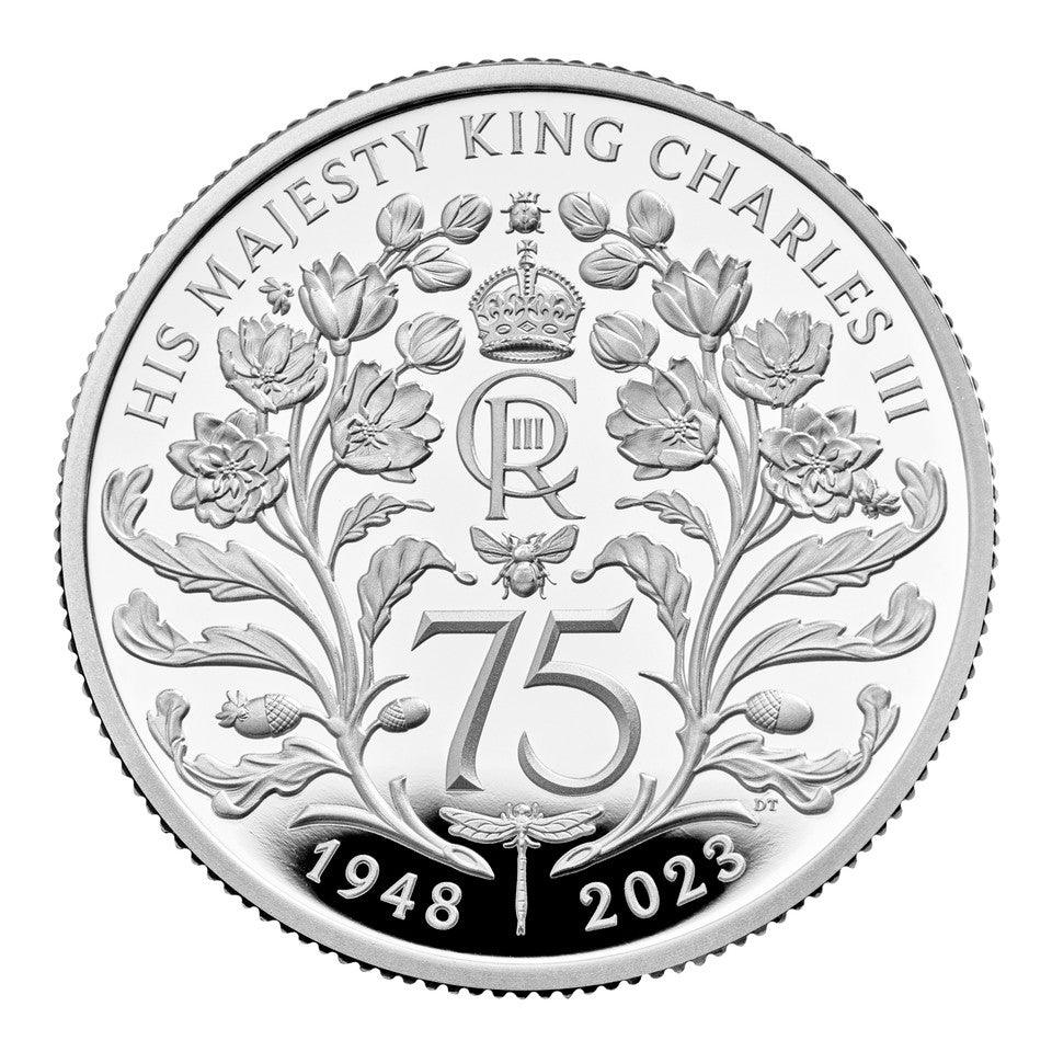2023 The 75th Birthday of His Majesty King Charles III UK £1 1/2oz Silver Proof Coin - Loose Change Coins